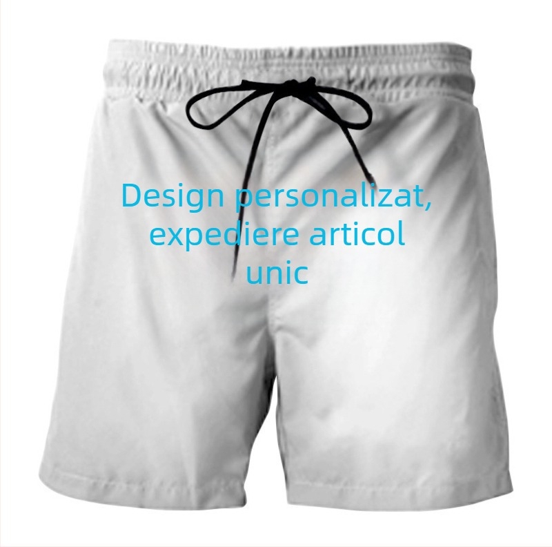 Pantaloni de plajă imprimați cu imprimeu floral pentru bărbați, cu mânecă scurtă, respirabili, la modă, pentru comerț exterior, noi