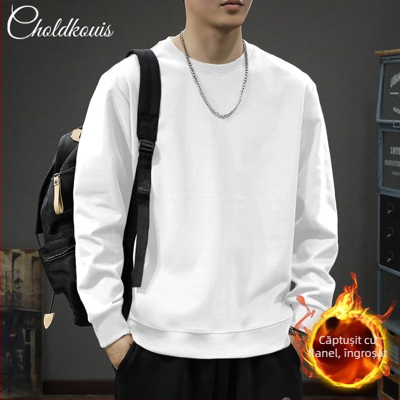 Geacă de iarnă cu guler rotund, stil american, retro, negru pur, pentru bărbați, primăvară și toamnă, nouă, de înaltă calitate, la modă, de brand, casual, vrac