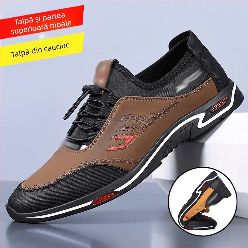 Pantofi sport pentru bărbați 2025, pantofi sport din piele pentru bărbați, pantofi sport britanici, pantofi sport pentru tătici, pantofi din piele moale
