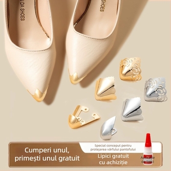 Protecție pentru degete de la picioare, Protecție pentru degete de la picioare, Vârf de pantof anti-lovitură, Husă din piele pentru vârful pantofului, Repararea tocurilor înalte, Geantă cu vârful ascuțit, Artefact cu cap metalic pentru degete