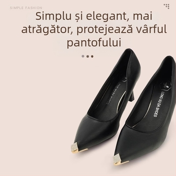 Protecție pentru degete de la picioare, Protecție pentru degete de la picioare, Vârf de pantof anti-lovitură, Husă din piele pentru vârful pantofului, Repararea tocurilor înalte, Geantă cu vârful ascuțit, Artefact cu cap metalic pentru degete