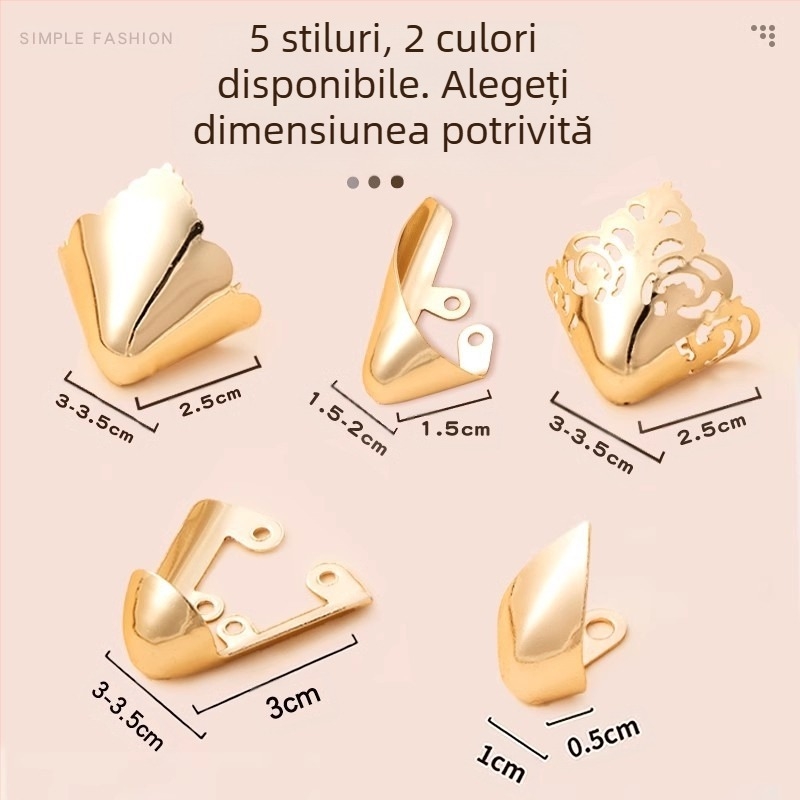 Protecție pentru degete de la picioare, Protecție pentru degete de la picioare, Vârf de pantof anti-lovitură, Husă din piele pentru vârful pantofului, Repararea tocurilor înalte, Geantă cu vârful ascuțit, Artefact cu cap metalic pentru degete