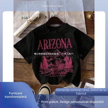 [Cod european transfrontalier] Croială casual casual, model montan, guler rotund, S