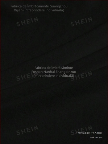 [Cod european transfrontalier] Croială casual casual, model montan, guler rotund, S