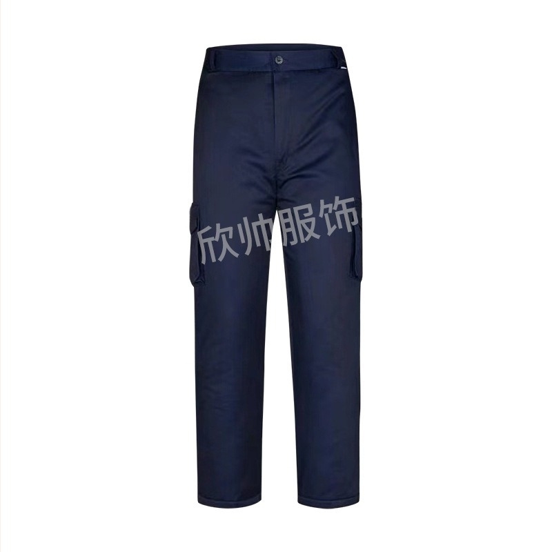 Pantaloni de iarnă din bumbac dintr-o singură bucată, îmbrăcăminte de lucru, pantaloni din bumbac, haine de lucru de protecție a muncii, pantaloni din bumbac pentru bărbați și femei, îngroșați, rezistenți la cald și la frig, depozitare la rece