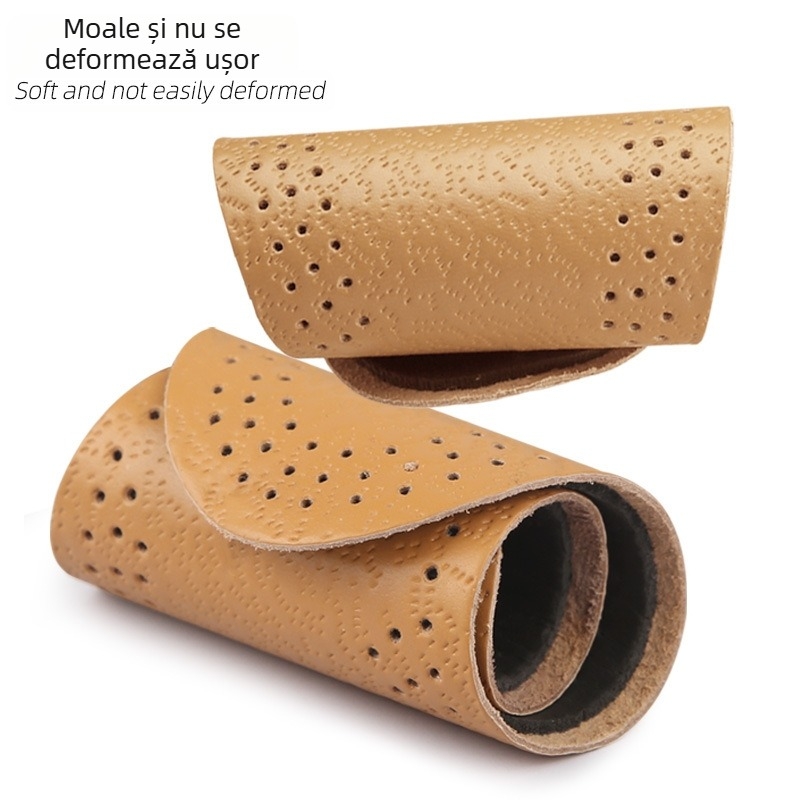 Branturi interioare din piele pentru bărbați, piele de vacă îngroșată cu primul strat, absorbante de transpirație, absorbante de șocuri, respirabile, cu amortizare completă, vânzări directe, respirabile și absorbante de șocuri pentru bărbați și femei