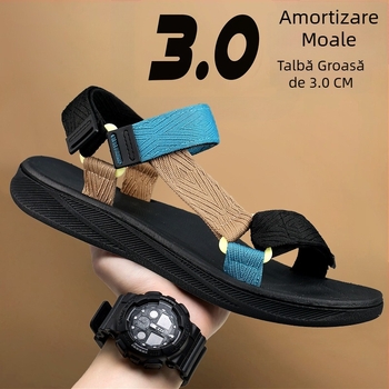 Sandale vietnameze pentru bărbați, vară nouă, cu talpă moale EVA, pentru plajă, 2024