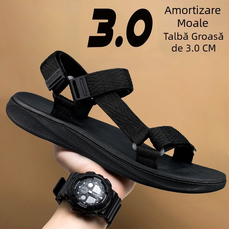 Sandale vietnameze pentru bărbați, vară nouă, cu talpă moale EVA, pentru plajă, 2024