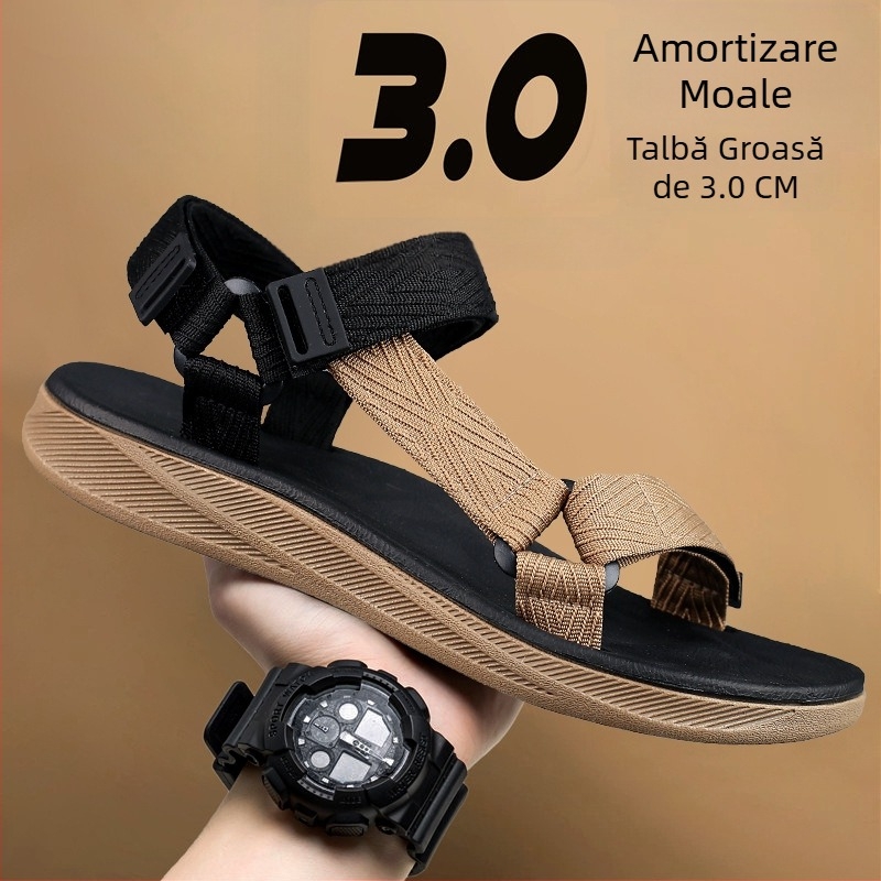 Sandale vietnameze pentru bărbați, vară nouă, cu talpă moale EVA, pentru plajă, 2024