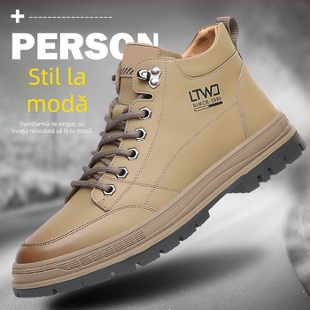 Ghete Martin pentru bărbați, îmbrăcăminte de lucru 2022, toamnă-iarnă, nouă marcă de modă, pantofi casual din piele, stil britanic, pantofi bărbătești, din piele