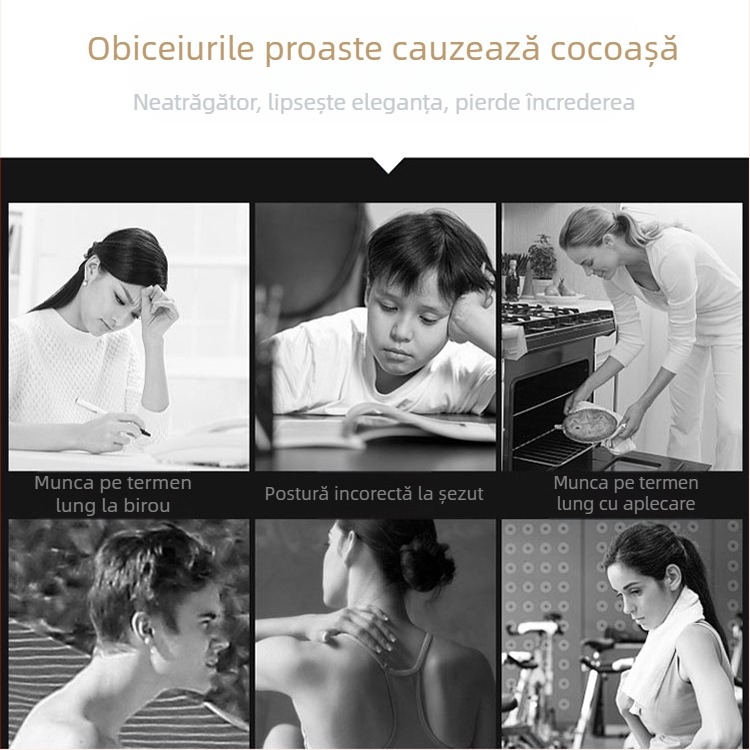 Centură de corecție a spatelui, vânzare internațională, centură de corecție a posturii pentru adulți cu cocoșat, dispozitiv respirabil de corecție a posturii
