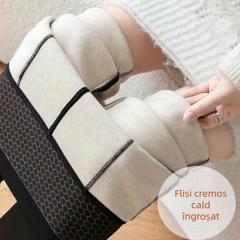 Pantaloni sport cu căptușeală din fleece, cu buzunar dublu, stil corn rechin, îmbrăcăminte de exterior pentru femei, toamnă și iarnă, talie înaltă, mărime plus, dolofan, colanți de yoga micro