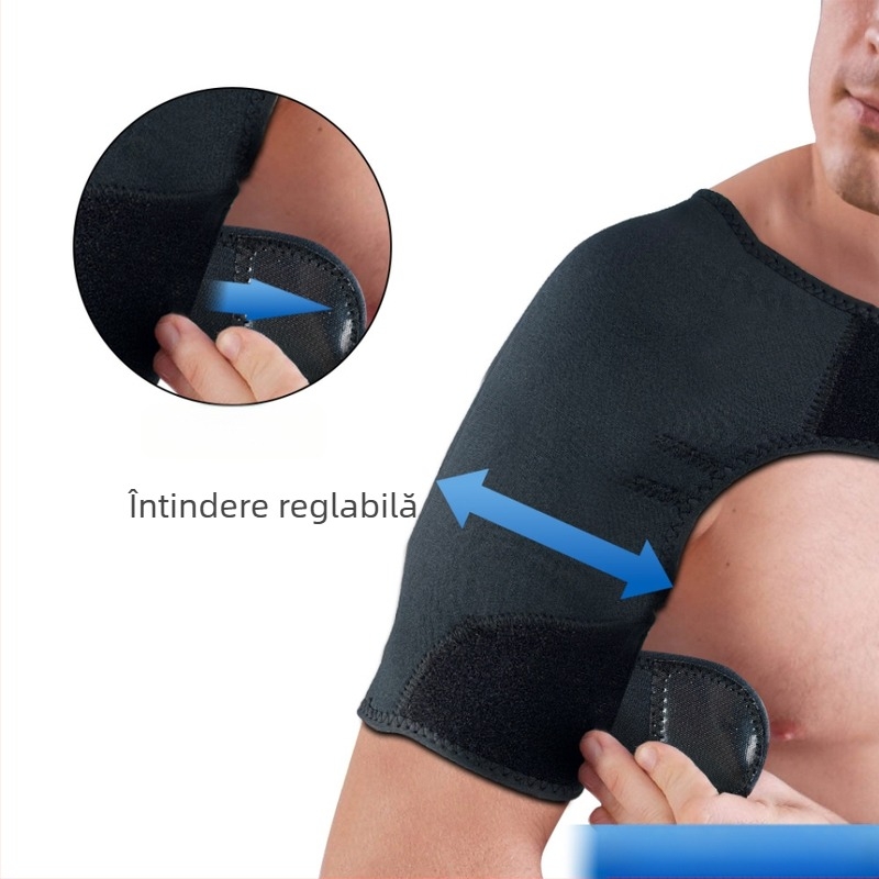 Material neopren SCR, protecție caldă pentru umeri, protecție anti-încordare, curea de umăr reglabilă pentru un singur umăr
