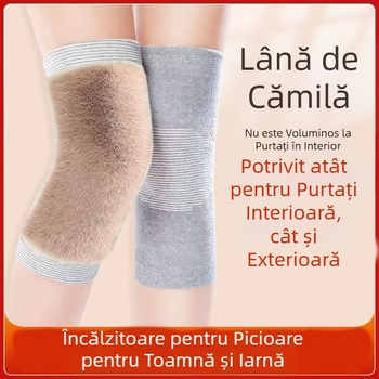 Toamna și iarna păr de cămilă cald genunchi acoperire genunchi căptușit cu fleece îngroșat rezistent la frig articulație caldă genunchi picioare reci vechi ciclism bărbați și femei