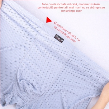 Lenjerie intimă bărbătească Ice Silk, mărime mare, talie înaltă, 2~3, pantaloni grași, en-gros, 70,00 kg, produse noi de vară