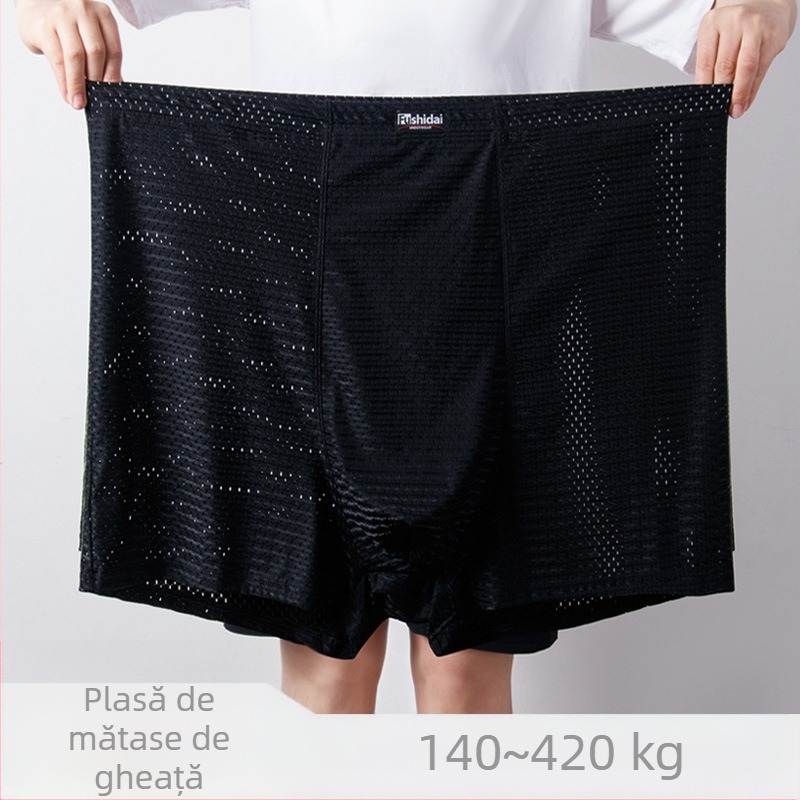 Lenjerie intimă bărbătească Ice Silk, mărime mare, talie înaltă, 2~3, pantaloni grași, en-gros, 70,00 kg, produse noi de vară