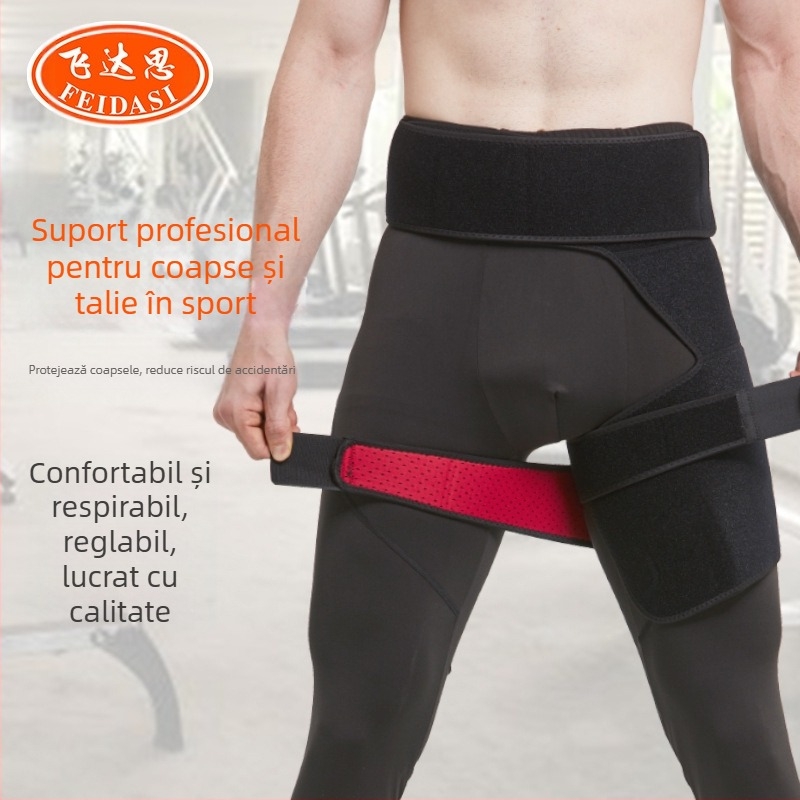 Protecție pentru coapsă sport direct din fabrică, alpinism în aer liber, baschet, alergare, anti-încordare, șolduri, respirabil, reglabil, protecție pentru picioare