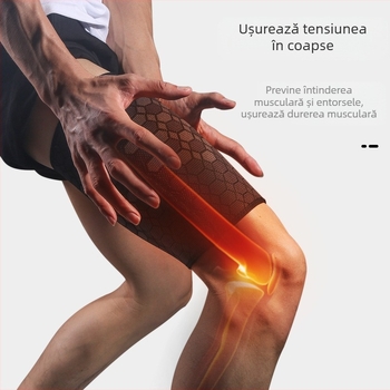 Producători transfrontalieri, protectori de coapse sport de înaltă elasticitate, pentru baschet, fotbal, anti-întindere musculară a coapsei, protectori pentru picioare și genunchi
