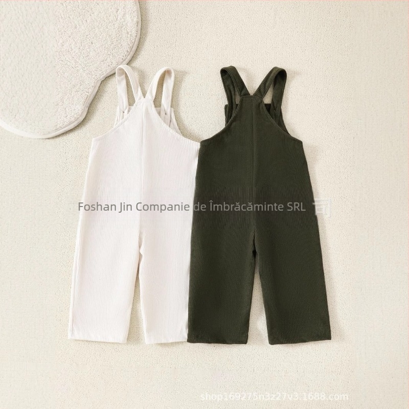 Set de 2 piese pentru salopete pentru bebeluși, toamna și iarna, 2024