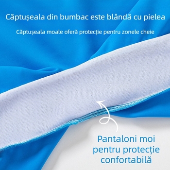 Costum de baie pentru copii băieți 2025 costum de baie dintr-o singură bucată nou, mărime medie și mare, costum de baie de antrenament pentru băieți, cu desene animate, gât rotund, confortabil