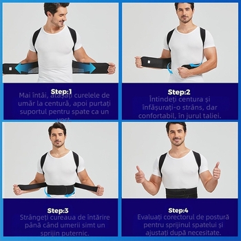 Centură de corecție pentru spate, spate reglabil, piept deschis, pentru bărbați și femei adulți, prevenirea posturii, cocoșat, antrenament pentru întinderea umerilor deschiși