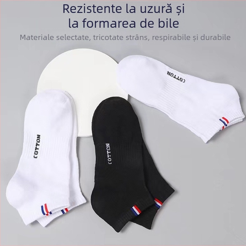 Șosete de primăvară și de vară pentru bărbați, șosete scurte, anti-alunecare, absorbante de transpirație, respirabile, de vară, subțiri, cu barcă, șosete casual sport la modă