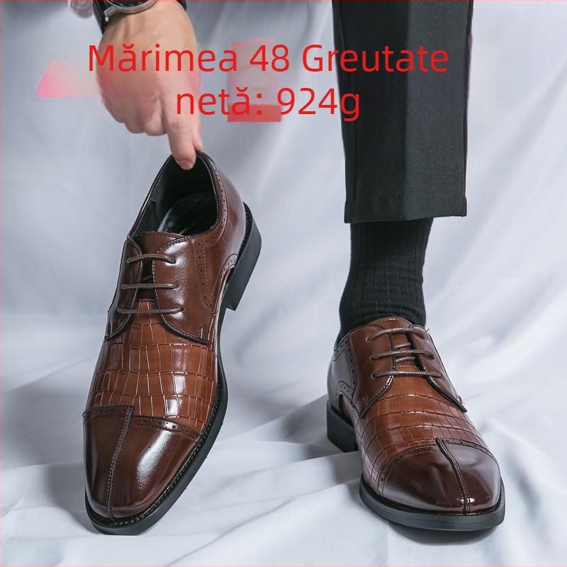 Pantofi de damă din piele pentru bărbați, mărimea 48, cu vârf pătrat mic, pantofi de mireasă, pantofi casual noi pentru bărbați