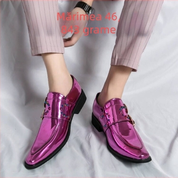 Pantofi sport din piele pentru bărbați, stil retro, cu vârf ascuțit, stil de toamnă și iarnă, stil de vară, stil de vară, stil de vară, stil de vară