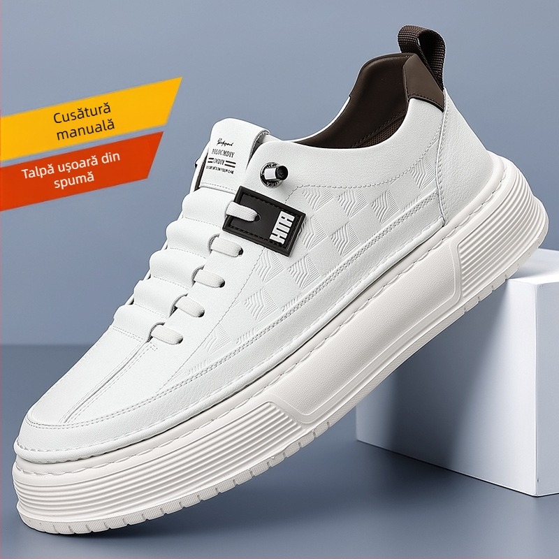 Teniși noi, pantofi albi casual și versatili, pantofi la modă în stil coreean, pantofi sport antiderapanți, confortabili și respirabili pentru bărbați, en-gros