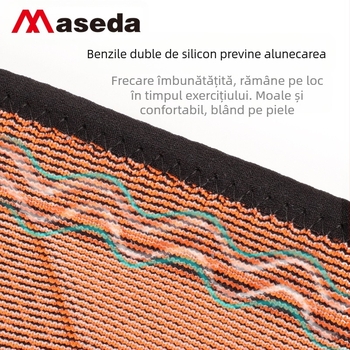 Genunchiera din silicon cu arc, anti-alunecare, suport pentru genunchi, coardă caldă pentru sărituri, ciclism, alpinism, inel din silicon, sport, genunchiera