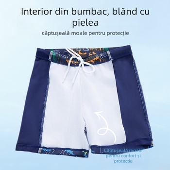 Costum de baie pentru copii 2025, costum de baie nou, split, pentru băieți, 3-12 ani, costum de baie cu desene animate și dinozauri