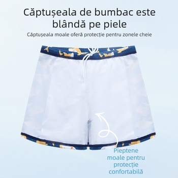 Costum de baie pentru copii, cu imprimeu de delfini și desene animate, stil despicat, costum de baie pentru băieți, de mărime medie și mare, costum de baie pentru bebeluși, în stoc