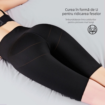 Pantaloni scurți Shark, talie înaltă, burtă, șolduri, pantaloni de yoga de dimensiuni mari, colanți cu pieptul, talie reglabilă, sport, pantaloni Barbie