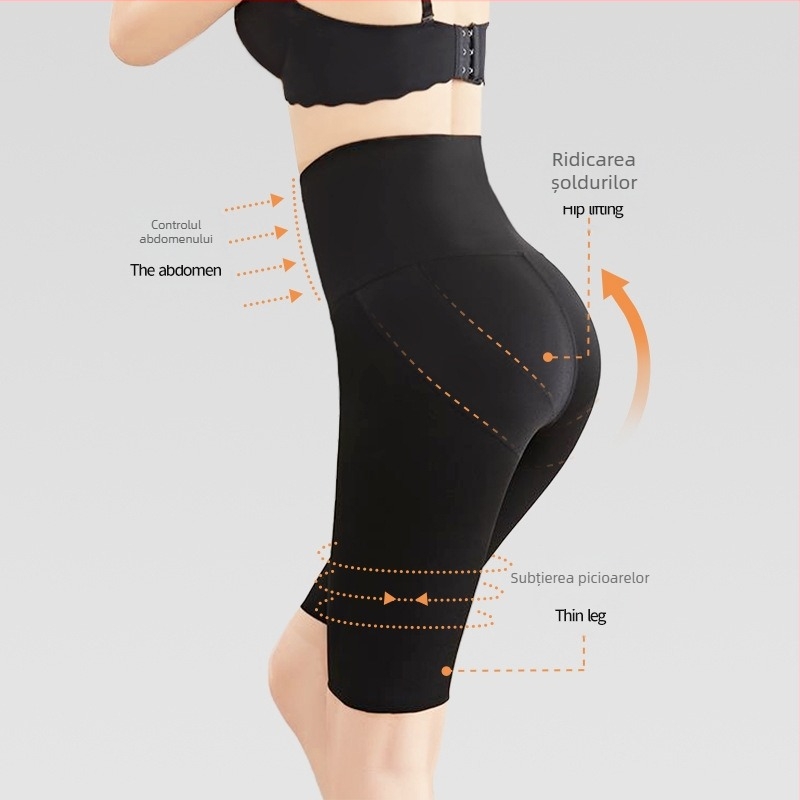 Pantaloni scurți Shark, talie înaltă, burtă, șolduri, pantaloni de yoga de dimensiuni mari, colanți cu pieptul, talie reglabilă, sport, pantaloni Barbie