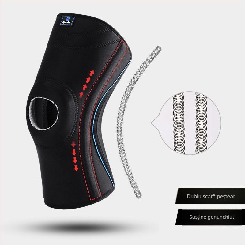 Genunchiere anti-coliziune pentru sporturi în aer liber, silicon antiderapant, fitness, ciclism, alpinism, alergare, genunchiere cu suport de primăvară, en-gros
