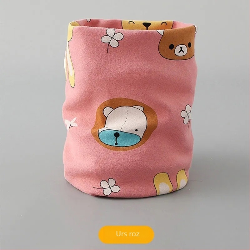 2024 Eșarfă nouă pentru copii din bumbac fără oase toamna și iarna caldă pentru bebeluși, rezistentă la vânt, eșarfă