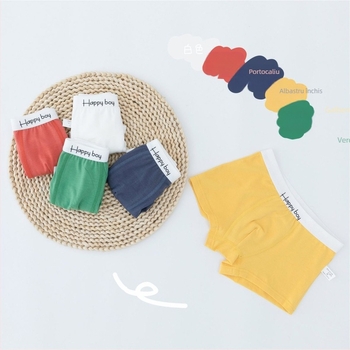 Lenjerie intimă pentru copii, 95% bumbac, boxeri pentru băieți, pantaloni scurți boxer pentru bebeluși, respirabili, o generație de păr