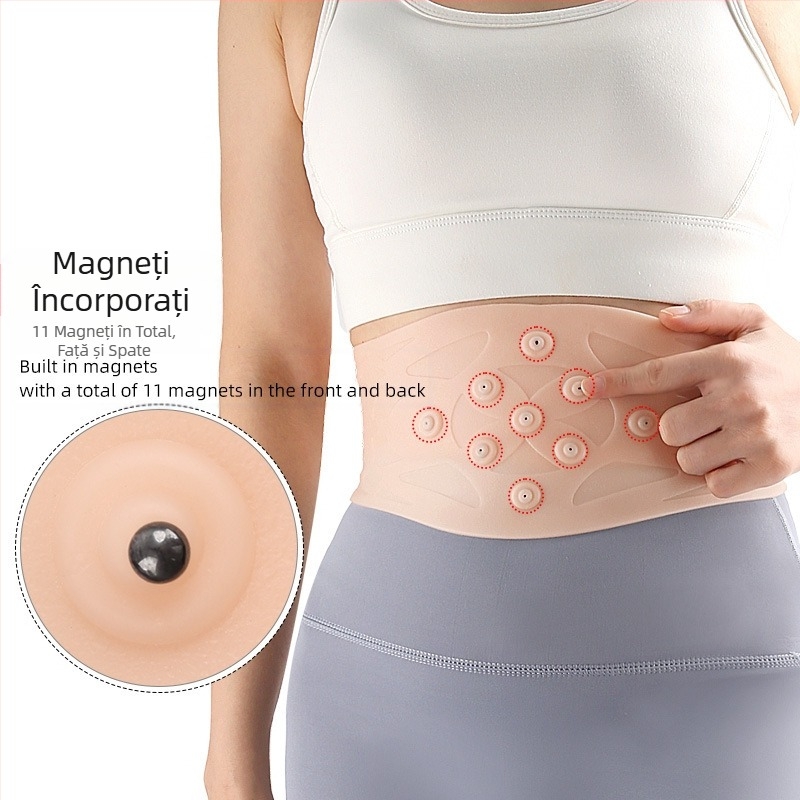 SEBS Protecție magnetică a taliei pentru alergare, ciclism, sport, curea magnetică presurizată cu absorbție a șocurilor, protecție moale pentru fitness