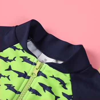 Costum de baie pentru copii, boxer dintr-o singură piesă, protecție solară, mărime medie și mare