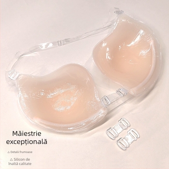 Patch invizibil din silicon Mango pentru sutien, cataramă frontală, agățat, gât push-up, rochie de mireasă, lenjerie sexy, patch-uri subțiri pentru sutien
