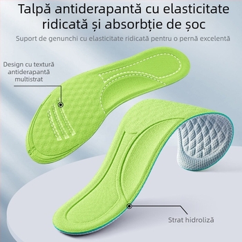 Deodorant Mugwort și branț inodor fără miros, masaj absorbant de transpirație, moale și confortabil, pentru bărbați și femei, picioare transpirate, respirabil și uscat, pantofi sport, cizme