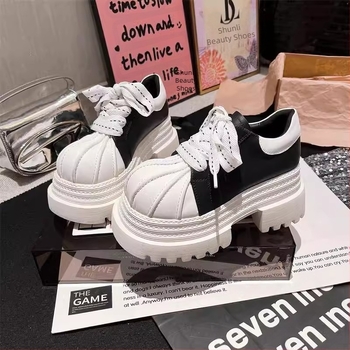 Pantofi sport cu platformă înaltă și fund gros pentru copii, cu cap mare, stațiune europeană, 2025, primăvara, noi, explozii, casual, mici