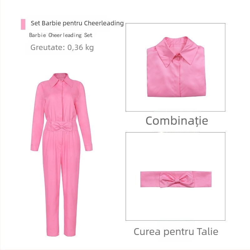 Rochie Barbie cos Rochie Barbie film fierbinte roz Rochie Petrecere cosplay Halloween Rochie de scenă