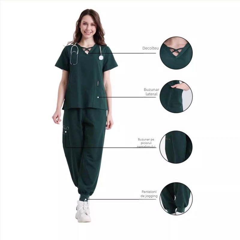 En-gros în stoc, haine de spălat medic, haine de asistentă medicală, costum de salon de înfrumusețare, haine de lucru de spital cu uscare rapidă