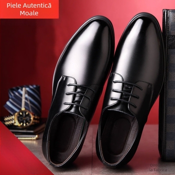 Pantofi din piele naturală moale, preț special, pantofi din piele pentru bărbați, pantofi casual din piele, asortați, pantofi de lucru pentru tineri, pantofi de lucru pentru bărbați
