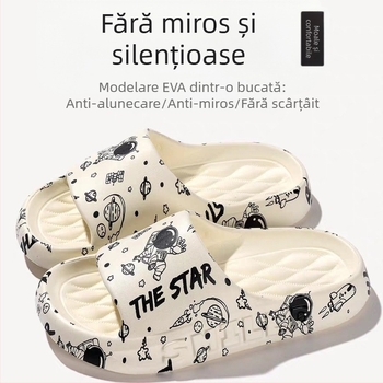 Sandale și papuci cu senzația de călcat pe excremente, sandale și papuci pentru bărbați, vară, exterior, interior, papuci de uz casnic, baie, sandale și papuci EVA antiderapante pentru femei