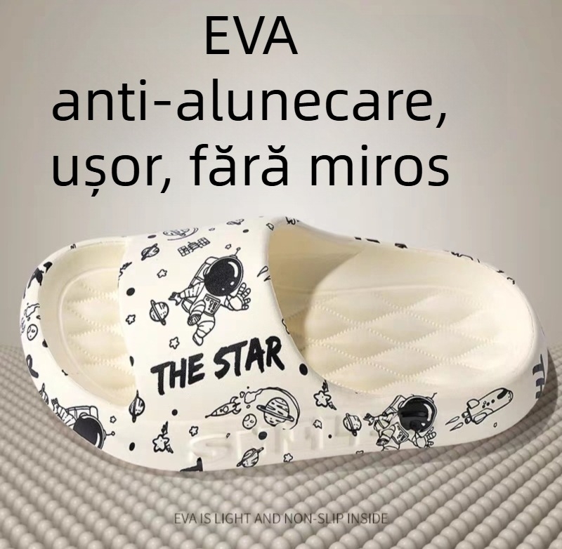 Sandale și papuci cu senzația de călcat pe excremente, sandale și papuci pentru bărbați, vară, exterior, interior, papuci de uz casnic, baie, sandale și papuci EVA antiderapante pentru femei