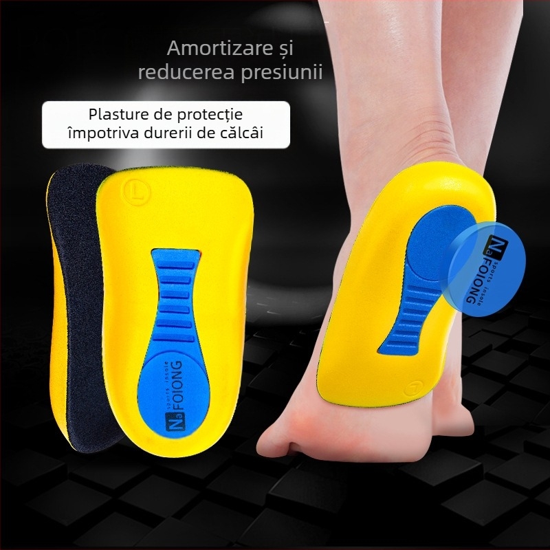 Suport pentru arcul piciorului pentru bărbați și femei, absorbție a șocurilor sportive, jumătate de pernă, corecție a piciorului plat, fascia lui Ahile, tendinita călcâiului, ameliorarea furnicăturilor