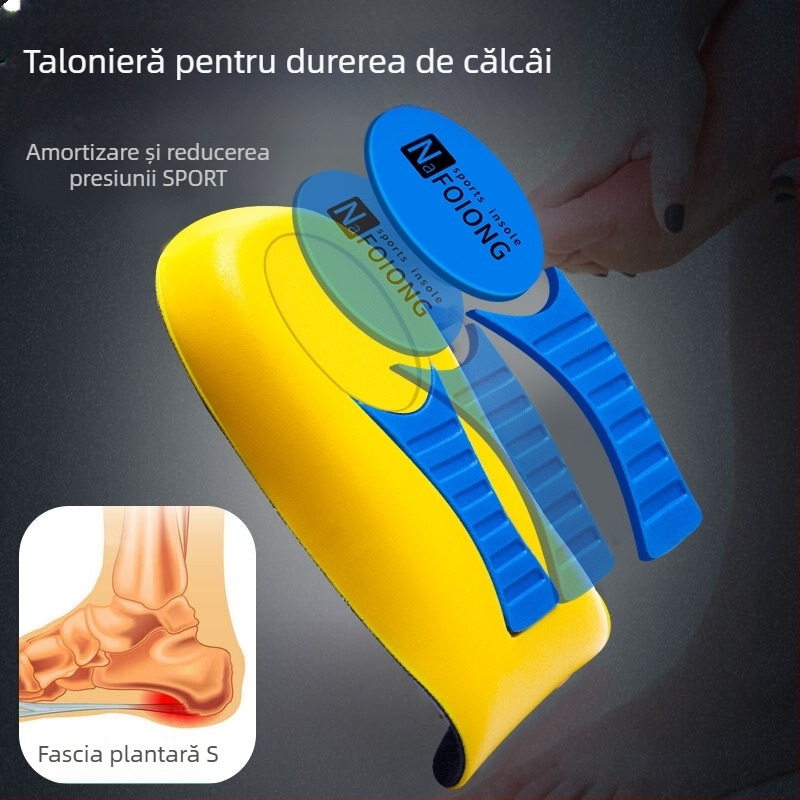 Suport pentru arcul piciorului pentru bărbați și femei, absorbție a șocurilor sportive, jumătate de pernă, corecție a piciorului plat, fascia lui Ahile, tendinita călcâiului, ameliorarea furnicăturilor