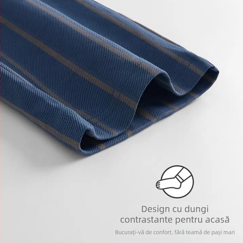 Pijamale pentru bărbați de primăvară și toamnă, cu mânecă lungă, casual, plus size, băieți și adolescenți, subțire, de iarnă, care poate fi purtat afară